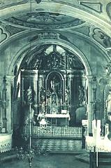 Notranjost cerkve sv. Barbare - ok. l. 1930